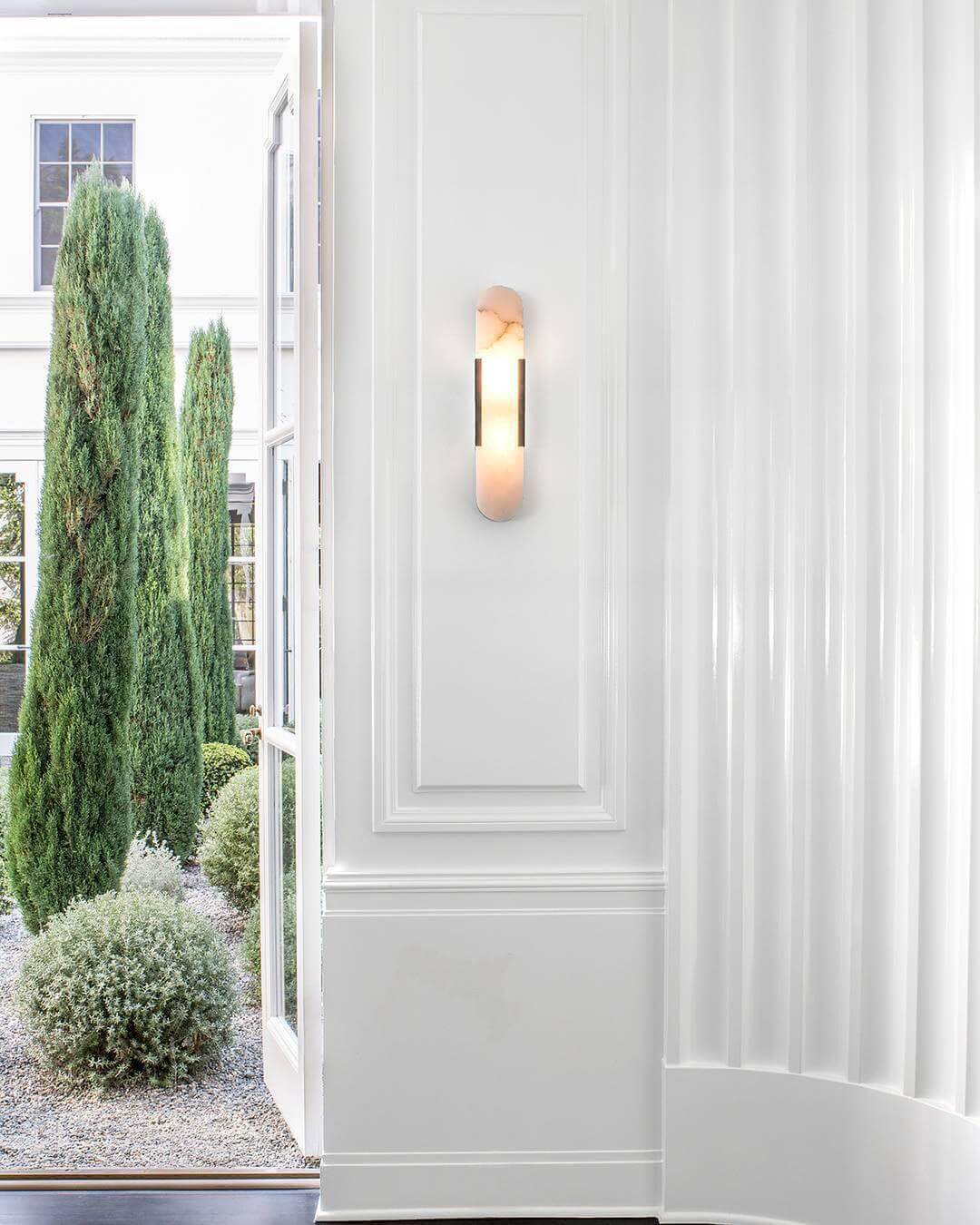 Moderne Wandlamp - Albast & Metaal