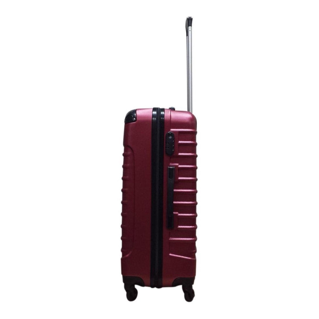 Robuuste dieprode hardcase kofferset Capri Nero. Betrouwbare reiskoffer voor al je reizen, groot en klein.