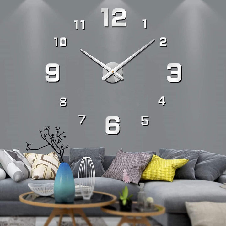 "DIY wandklok met unieke, creatieve ontwerpen in zwart, rood, goud en lichtgevend. Voeg stijl toe aan elke kamer."