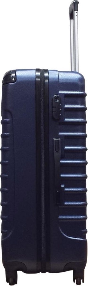 Compacte donkerblauwe hardcase bagage set, 2-delig, robuust en lichtgewicht voor elke reis.