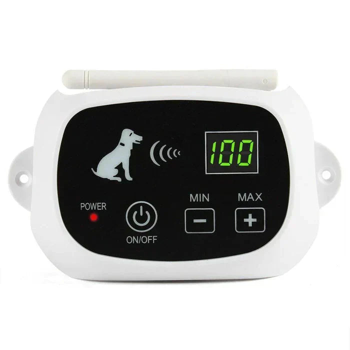 Draadloze trainingshalsband van HaloGuard voor hondenomheining, waterdicht en comfortabel.