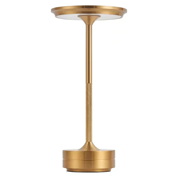 "Draadloze LED tafellamp oplaadbaar en dimbaar, modern design, ideaal voor sfeerverlichting in elke kamer."