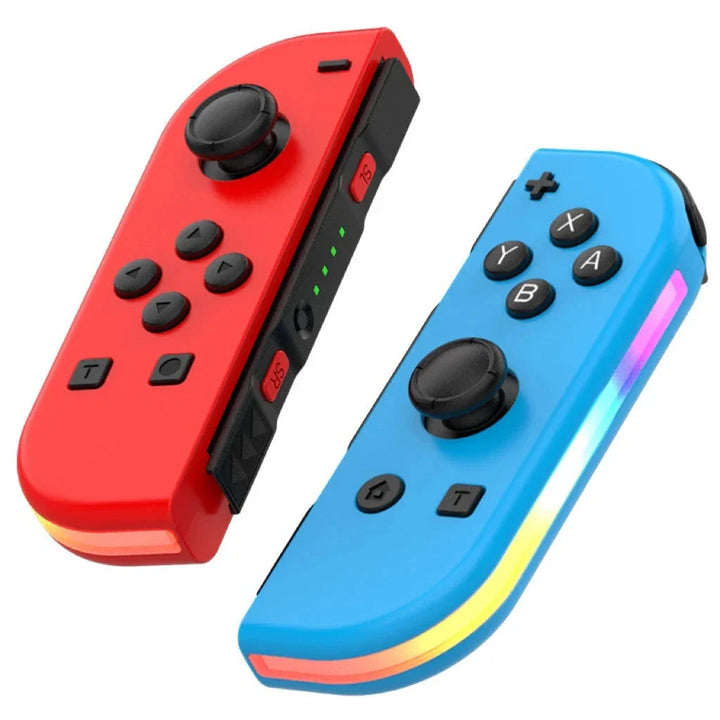 Stijlvolle draadloze gaming joystick voor Switch, met dynamische RGB LED voor een unieke look.