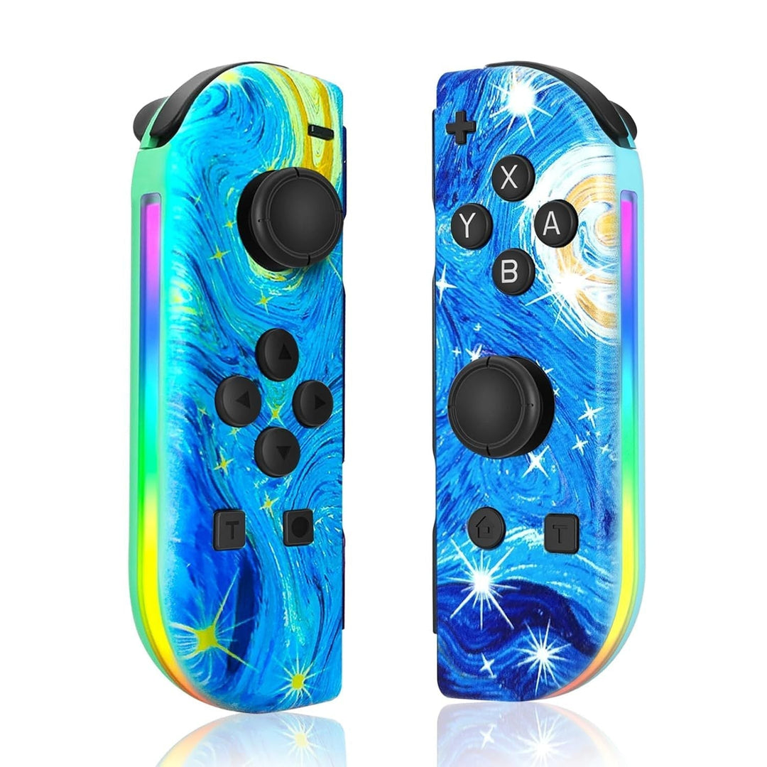 Controller voor Nintendo Switch; robuust design, draadloos gemak en opvallende RGB-verlichting.