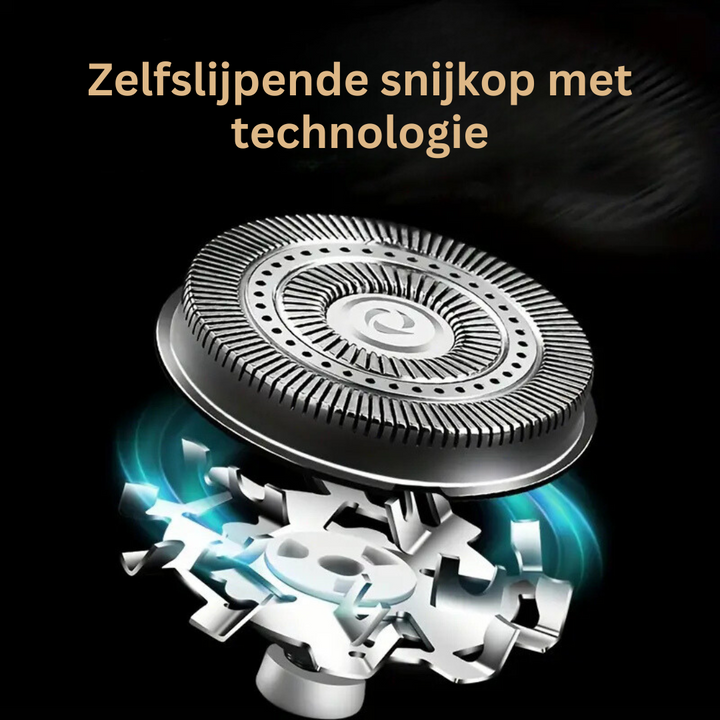 Elektrisch SwiftShave scheerapparaat voor mannen, waterdicht en USB oplaadbaar, voor een gladde en pijnloze scheerbeurt.