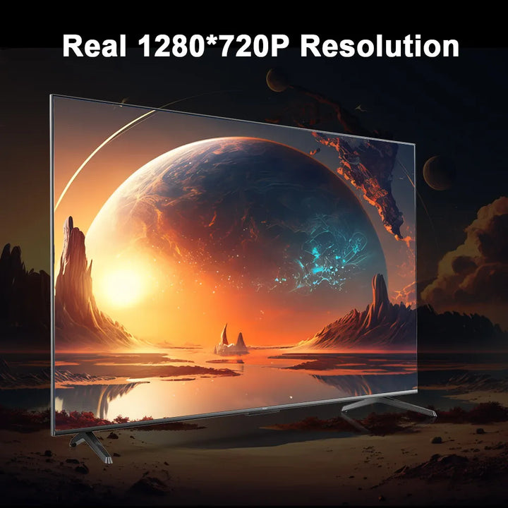 "Draagbare HD Outdoor Beamer voor thuisbioscoop, levendige projectie tot 120 inch, ideaal voor tuinfilmavonden."