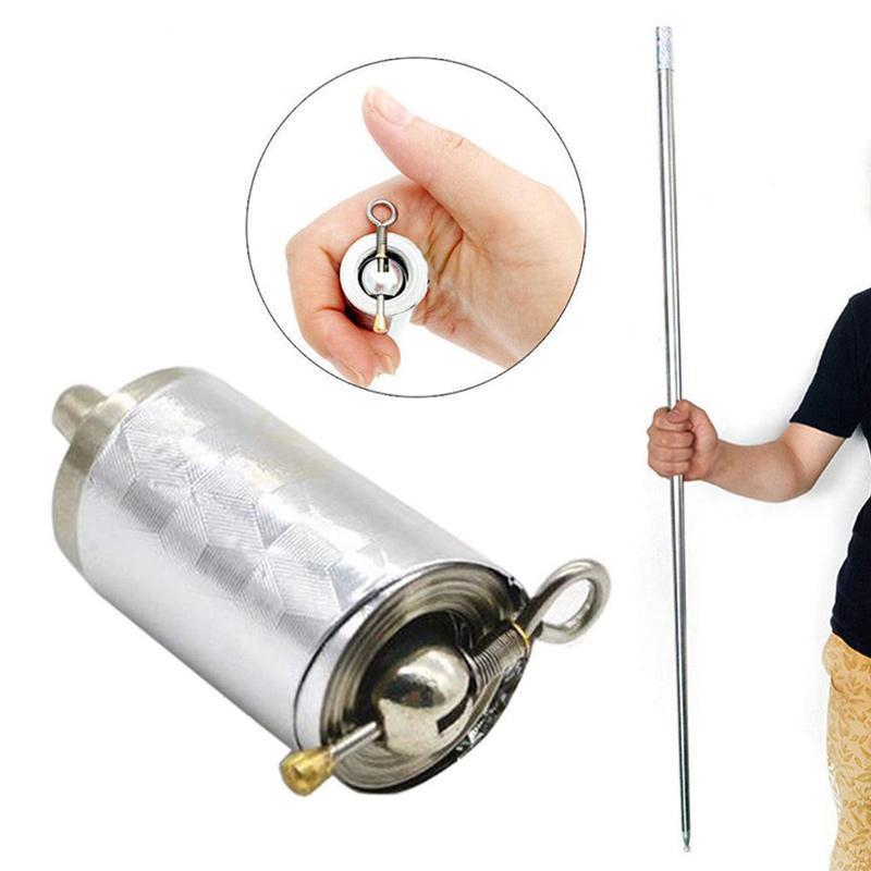 Draagbare metalen uitschuifbare stok, ideaal voor zelfverdediging en goocheltrucs.
