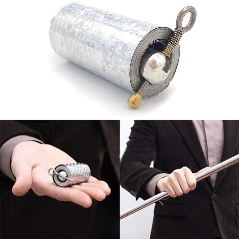 Draagbare, duurzame metalen stok; een slimme gadget voor noodsituaties en goochelaars.