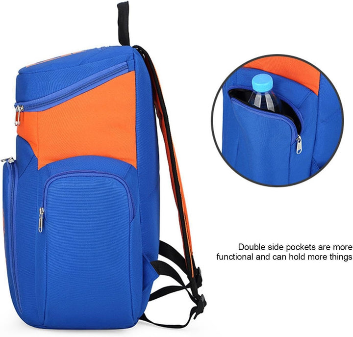Grote heren basketbal rugzak (30L) met waterdichte bodem. Perfect voor sport en outdoor avonturen.