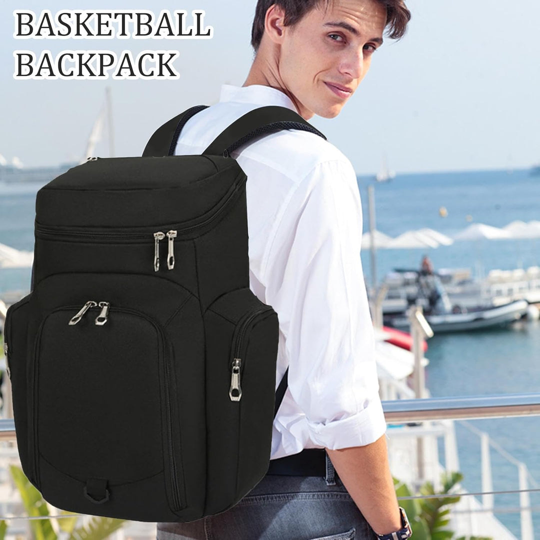 Basketbal rugzak voor heren, 30 liter inhoud. Duurzaam en waterdicht. Perfect voor training en reizen.