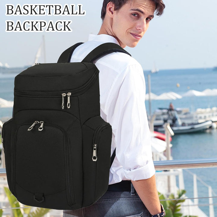 Basketbal rugzak voor heren, 30 liter inhoud. Duurzaam en waterdicht. Perfect voor training en reizen.