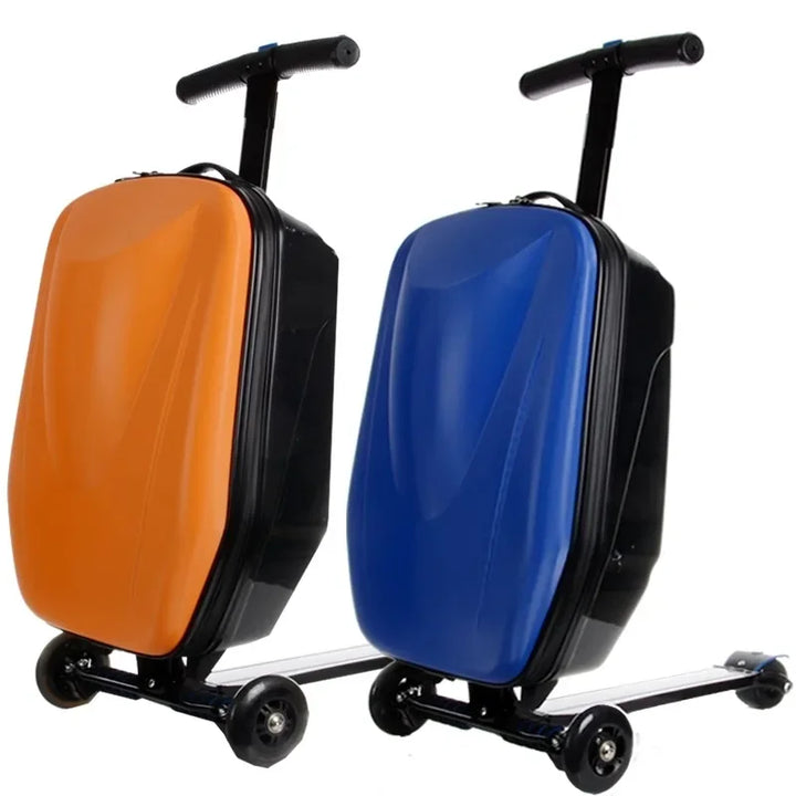 Duurzame kinder stepkoffer Oslo voor reizen. Perfecte handbagage reiskoffer met step voor actieve kinderen.