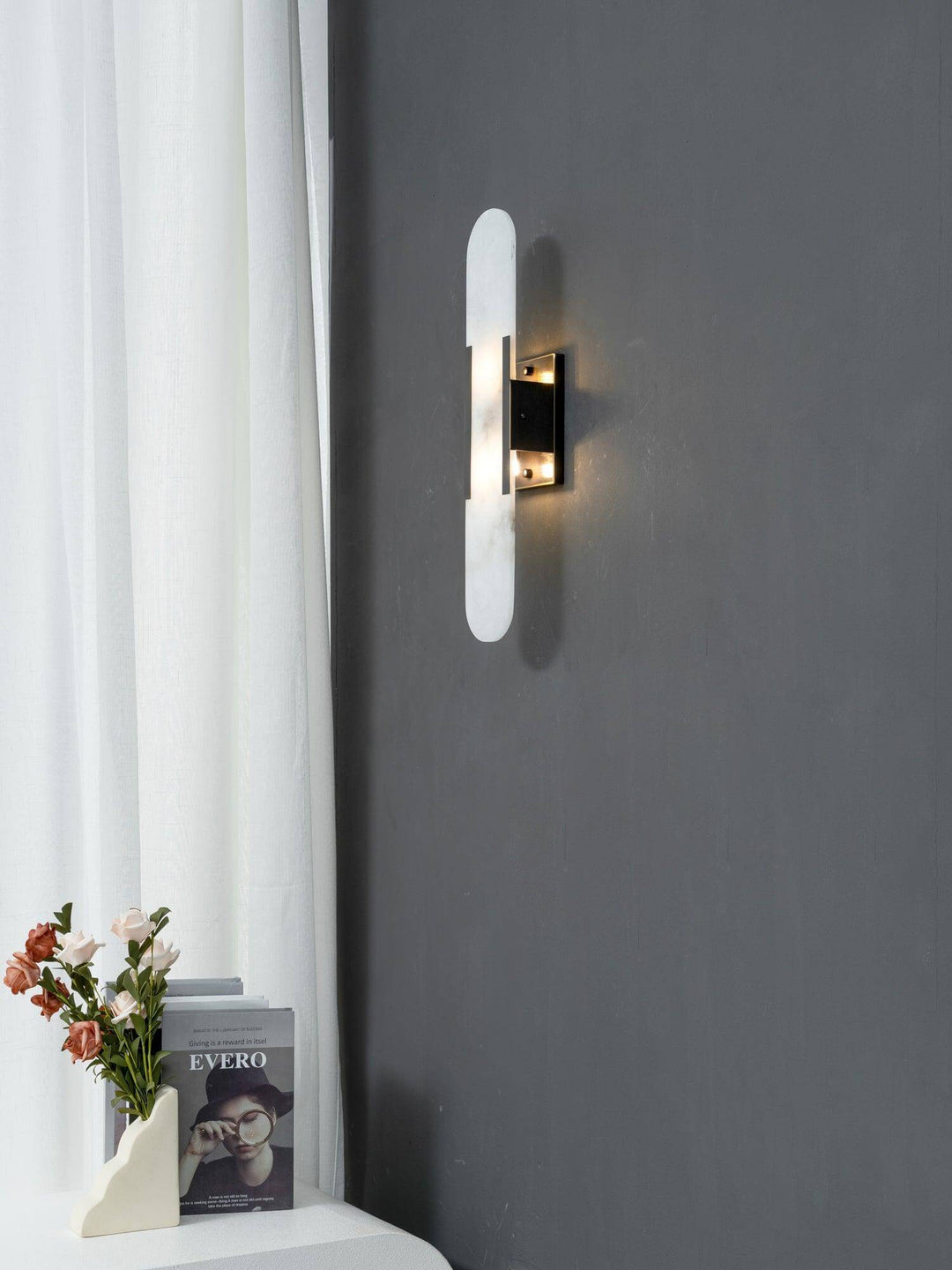 Moderne Wandlamp - Albast & Metaal