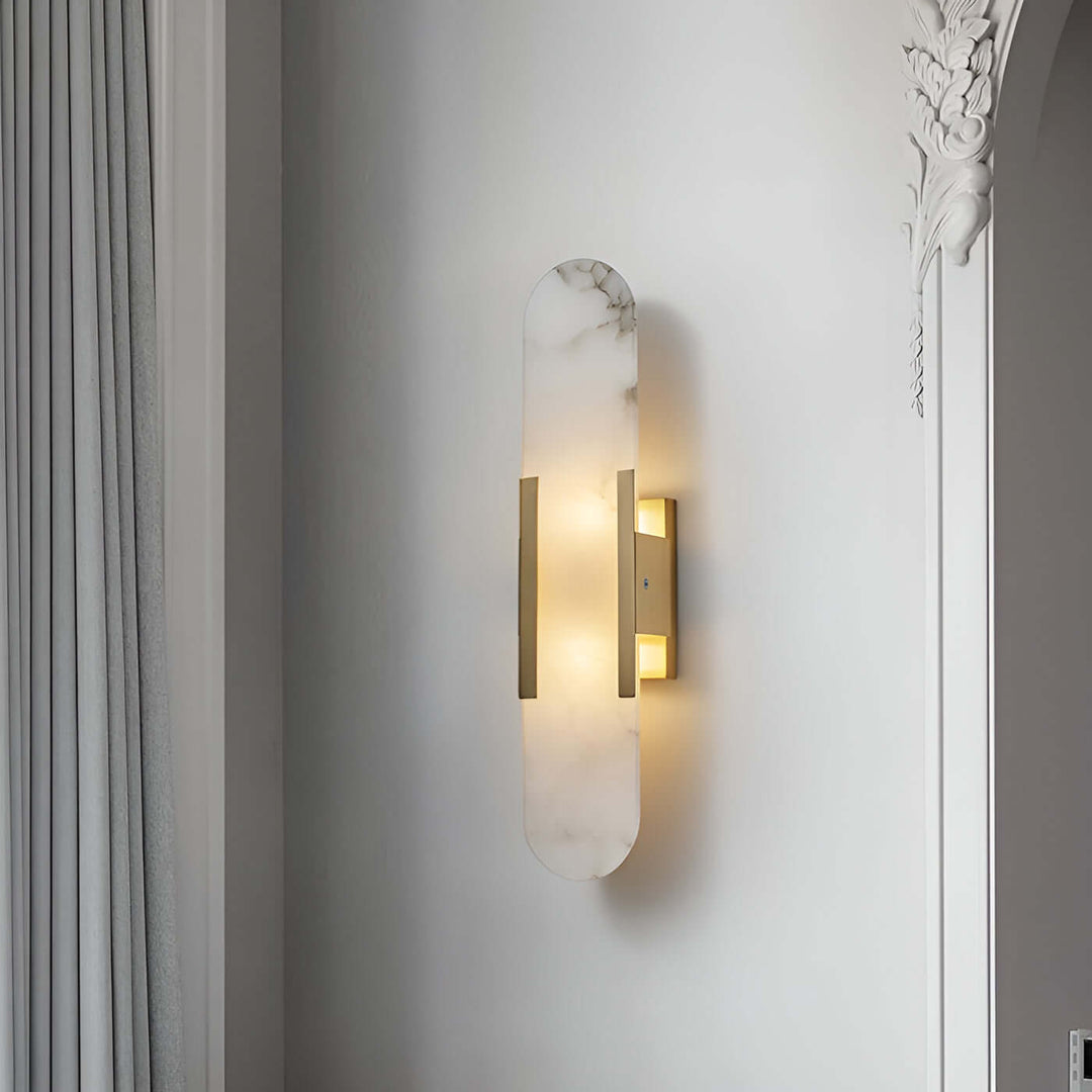 Moderne Wandlamp - Albast & Metaal