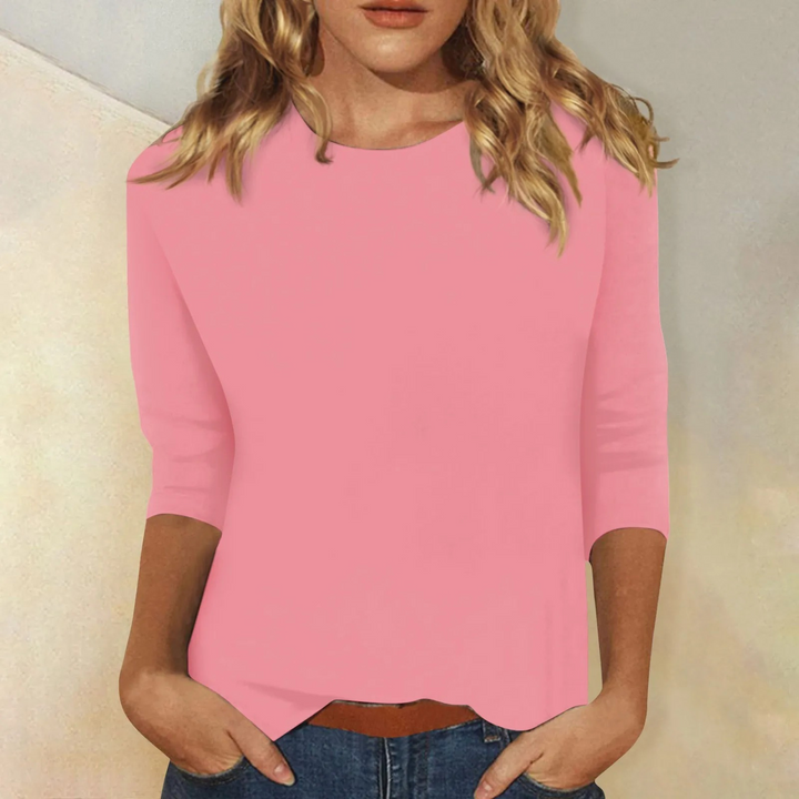 Effen dames sweatshirt met ronde hals voor ultiem comfort en casual stijl. Veelzijdig en basic.