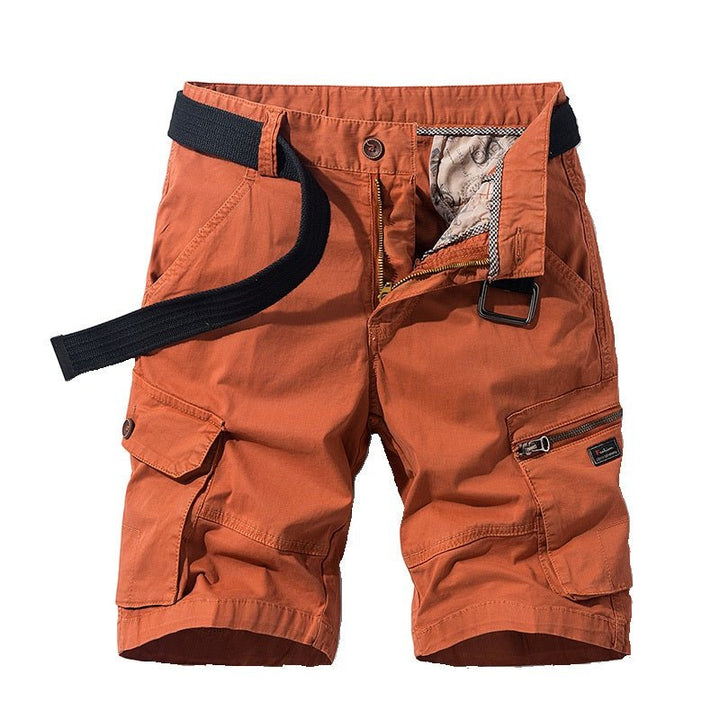 "Eike Cargo Shorts, groene cargoshorts met ruime zakken, lichtgewicht materiaal, stijlvolle en comfortabele pasvorm voor here