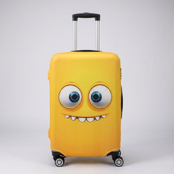SmileGuard kofferhoes: biedt bescherming, herkenbaarheid en stijl voor je reisbagage met unieke print. Ideaal op reis.