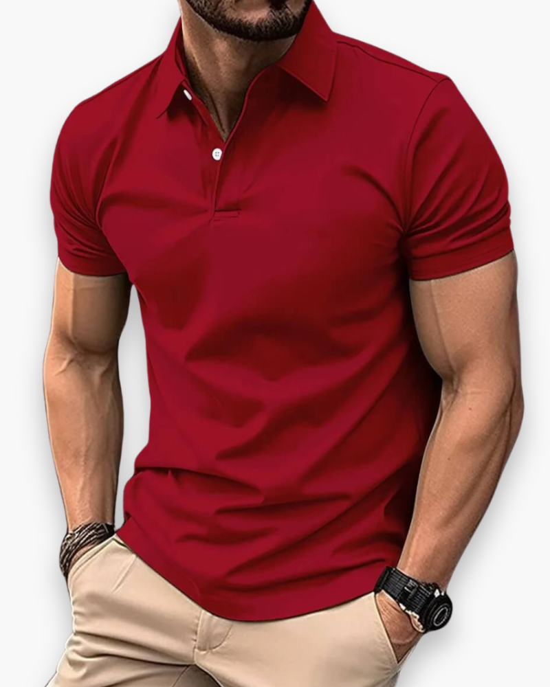Heren elegant poloshirt voor de zomer, ademend en comfortabel. Ideaal voor een stijlvolle vrijetijdslook.