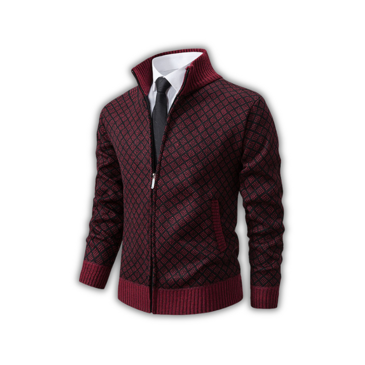 Warm herenvest, elegant design, perfect voor dagelijkse mode in de winter. Combineer comfort met stijl.