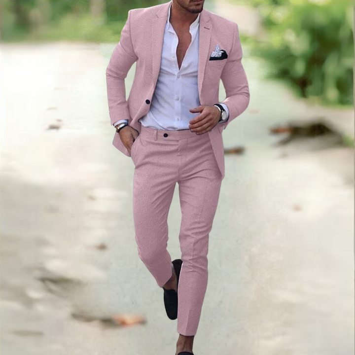 Jason heren slimfit pak. Deze elegante kleding garandeert een moderne uitstraling en optimaal comfort.