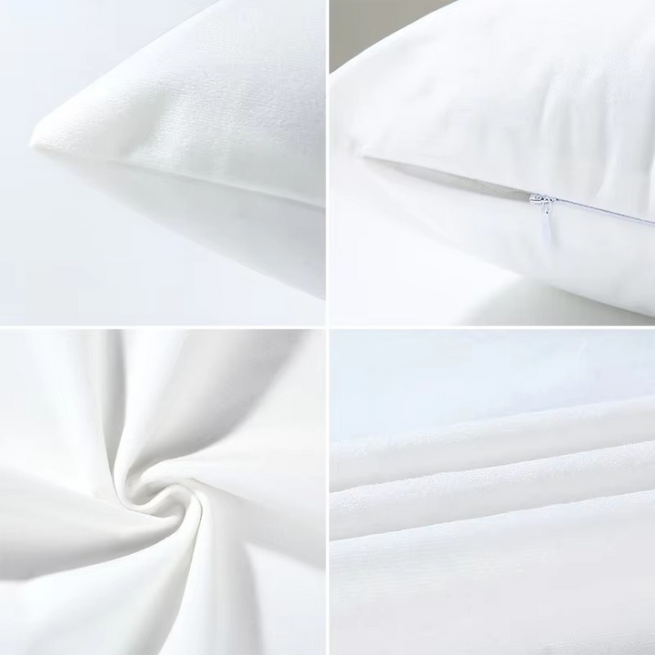 "Elegante CoastalBloom kussenhoes met bloemmotief, past in elk interieur, biedt comfort en bescherming tegen slijtage."