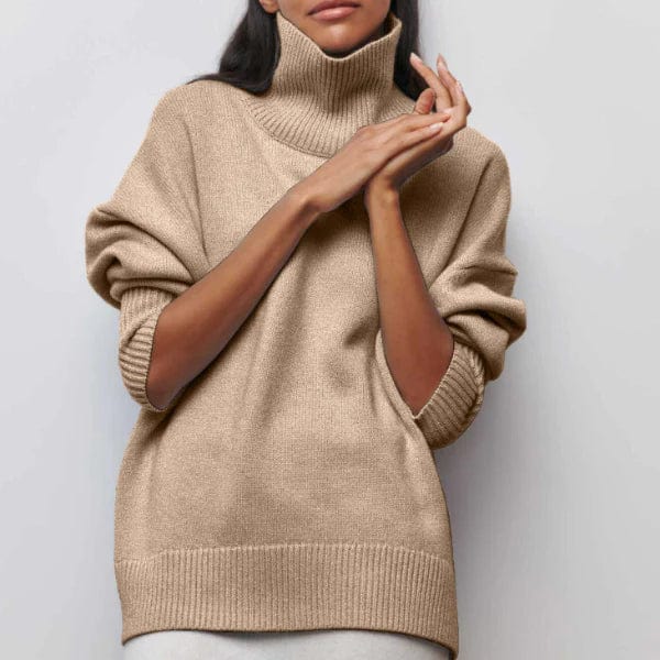 Zachte, comfortabele oversized dames coltrui; een must-have voor modieuze winteroutfits.