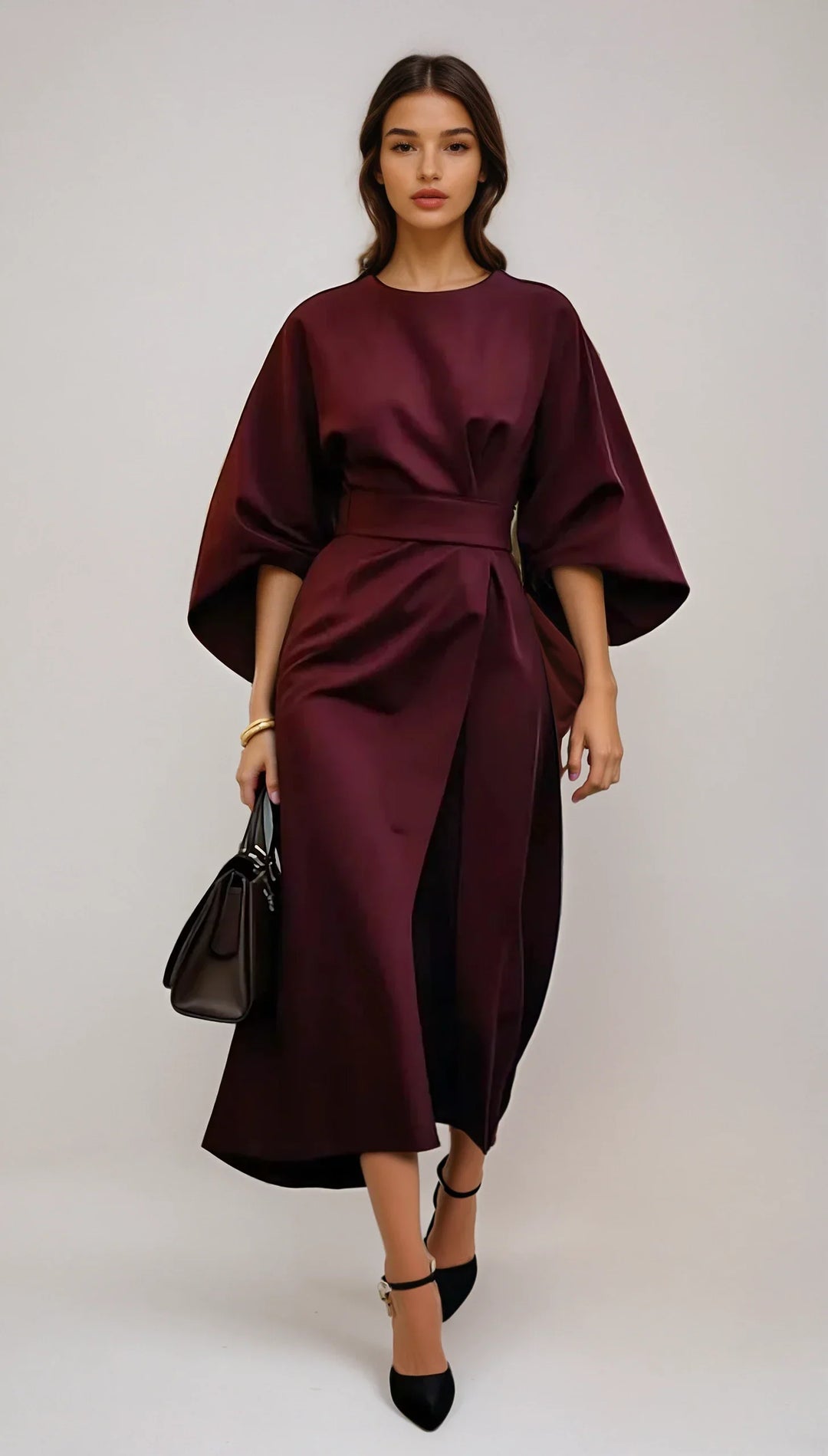 Veelzijdige Dames Calista jurk, perfect als comfortabele casual midi jurk voor dagelijks gebruik.