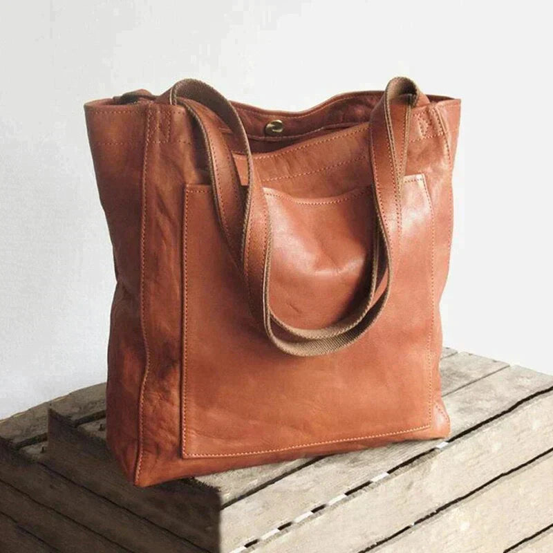 Elegante dames handtas van ruim vegan leer, duurzaam en perfect voor dagelijks gebruik als stijlvol accessoire.