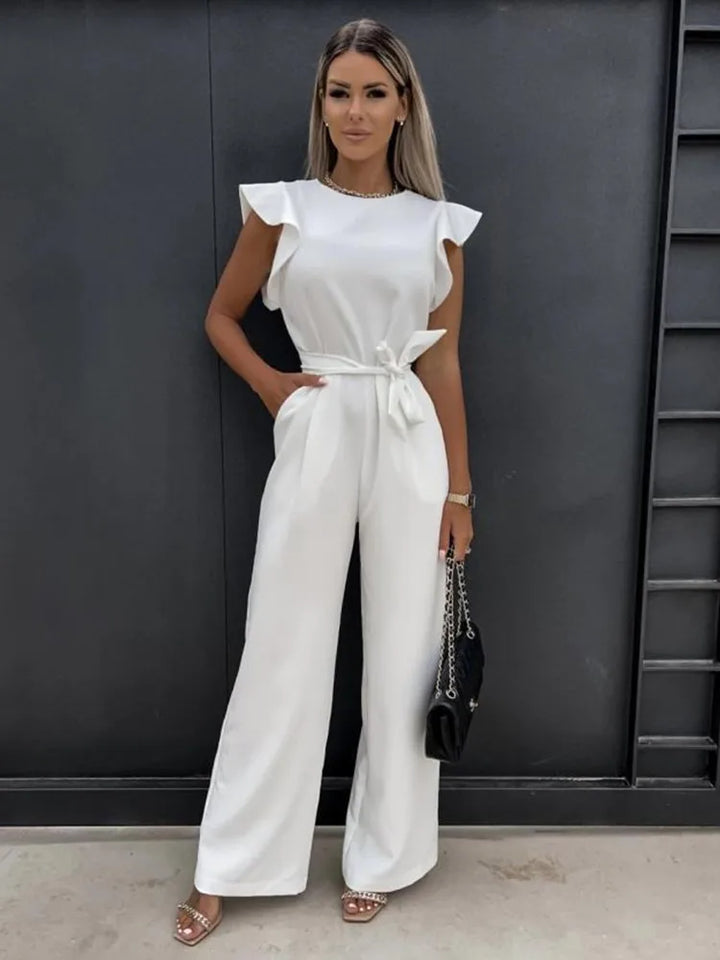 Comfortabele wide-leg dames jumpsuit, ideaal voor casual chic zomerkleding en veelzijdige damesmode.