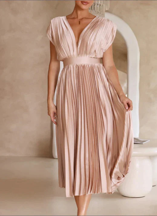 Elegante dames maxi-jurk, flatterend en comfortabel voor elke gelegenheid.