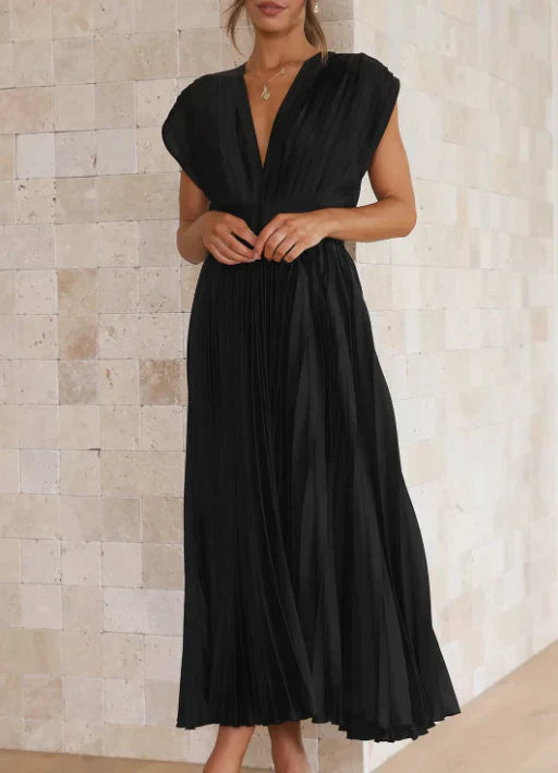 Comfortabele avondjurk, elegante lange jurk voor speciale gelegenheden.