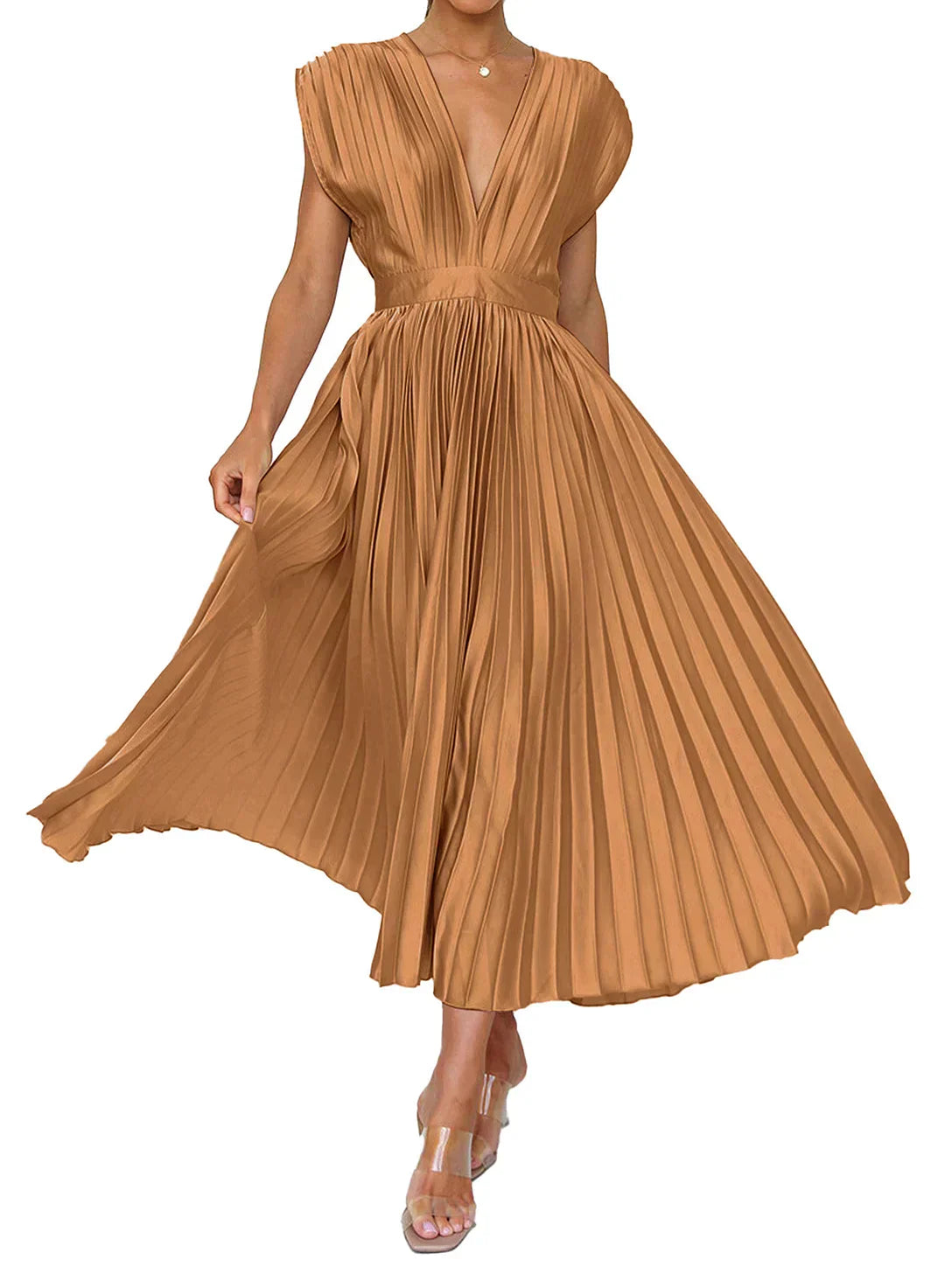 Zomerse dames jurk, een comfortabele en flatterende maxi-jurk.