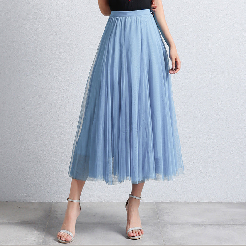 Feestelijke elegante dames maxi rok, luchtig en gelaagd, een must-have voor zomerse mode.