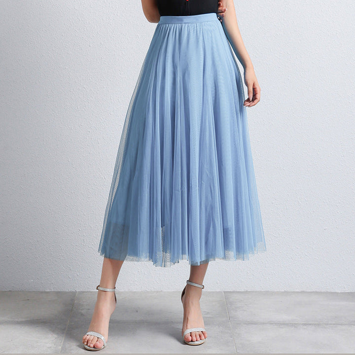 Feestelijke elegante dames maxi rok, luchtig en gelaagd, een must-have voor zomerse mode.