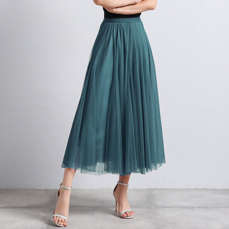 Zomerse elegante maxi rok dames, met luchtige lagen en een comfortabele pasvorm.