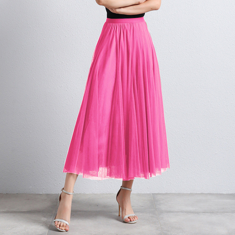 Dames gelaagde maxi rok, elegant design met luchtige stof, perfect voor zomerse festiviteiten.