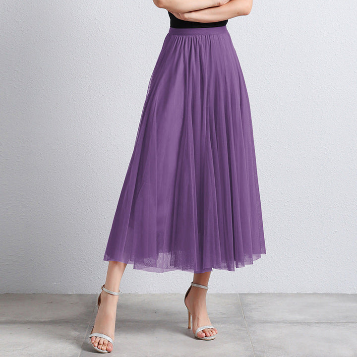 Zomerse elegante damesrok, lange maxi stijl met luchtige lagen voor comfort.