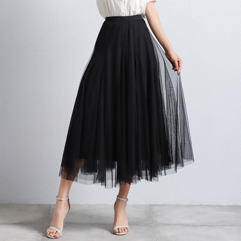 Veelzijdige damesrok, een lange gelaagde maxi rok met een elegante uitstraling.