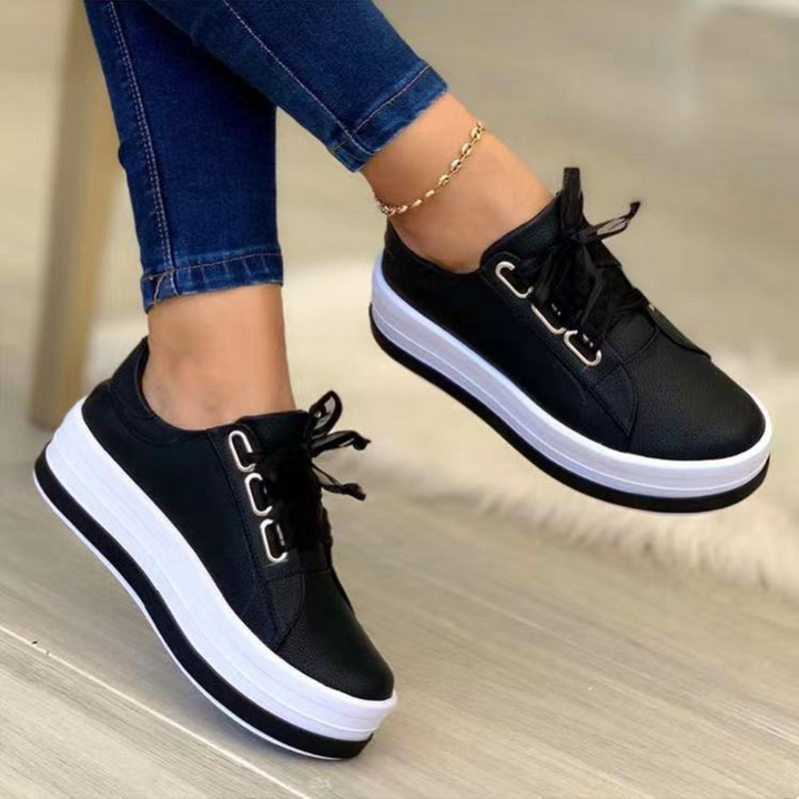 Elegante dames orthopedische sportschoenen met lintveters, ideaal voor zomerse wandelingen en optimaal comfort.