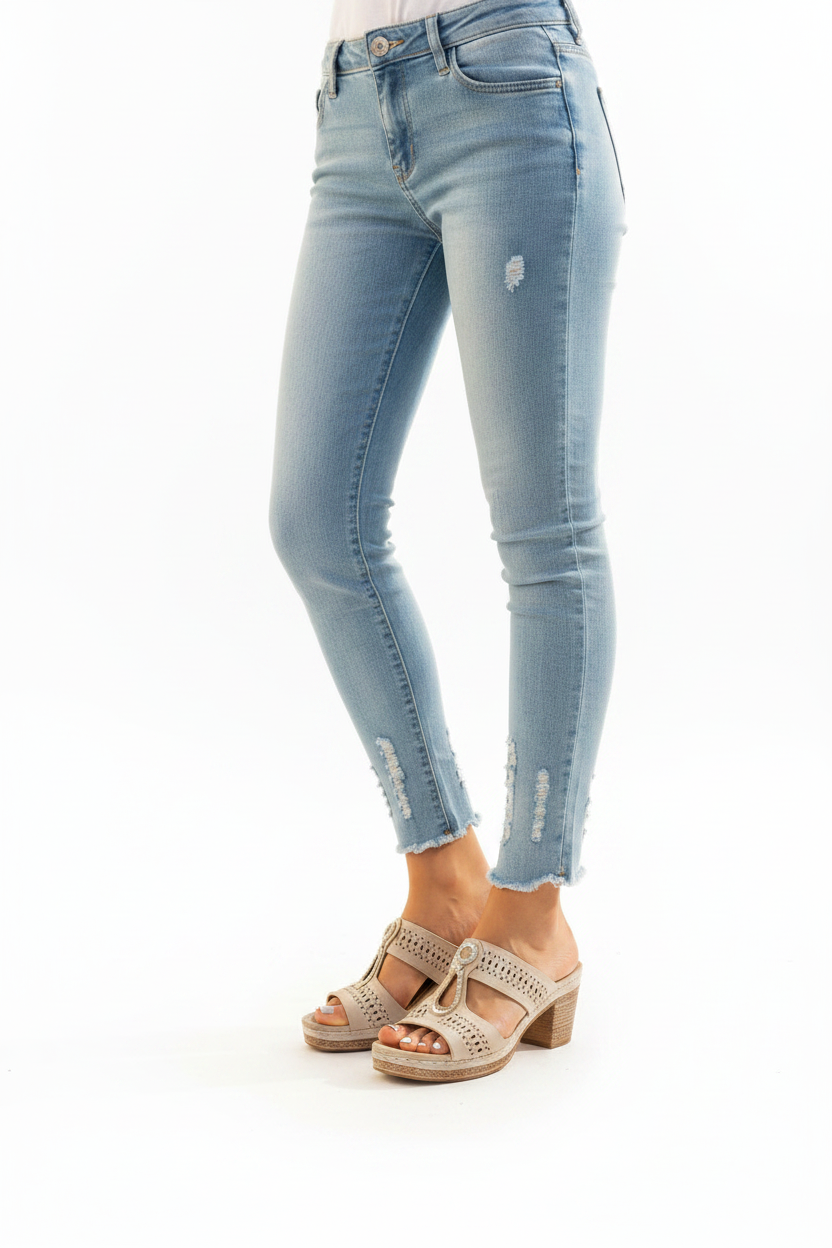 Platte ortopedische dames sandaal, de perfecte zomerschoen met stevige ondersteunende zool.