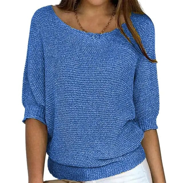 Elegante dames sweater met ruches detail, effen kleur, medium stretch, warme acrylstof, perfect voor koudere maanden.