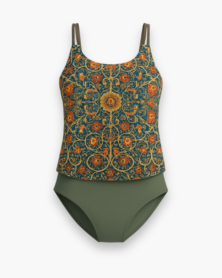 Elegante dames tankini badpak, perfect voor strand en zwembad. Comfortabele zwemkleding voor de zomer.