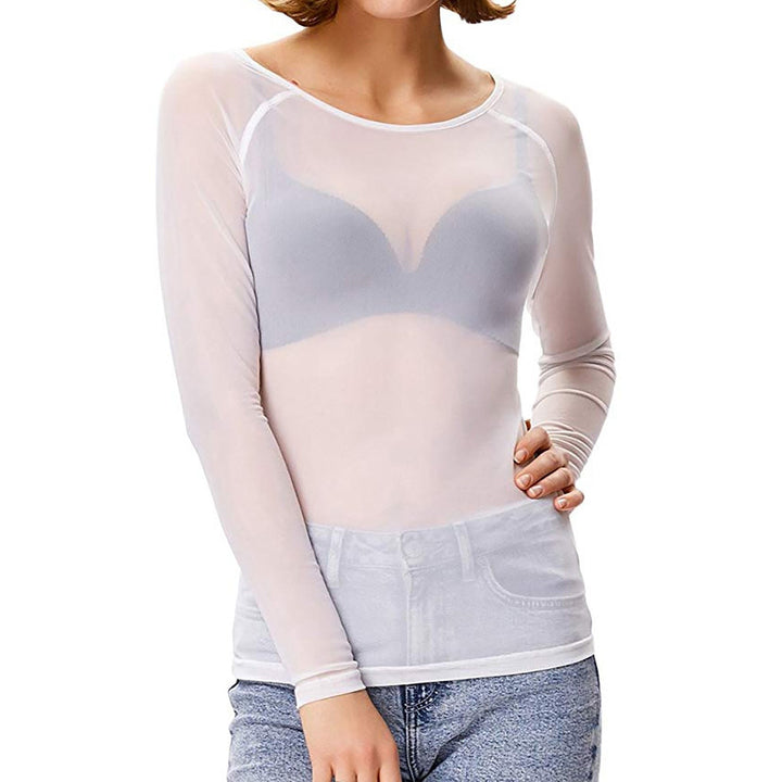 Comfortabele dames top met lange mouwen, een veelzijdige keuze voor elke gelegenheid. Elegante mode voor haar.