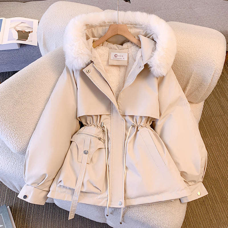 Elegante dames winterjas, parka stijl, warm en modieus, perfect voor de winterdagen.