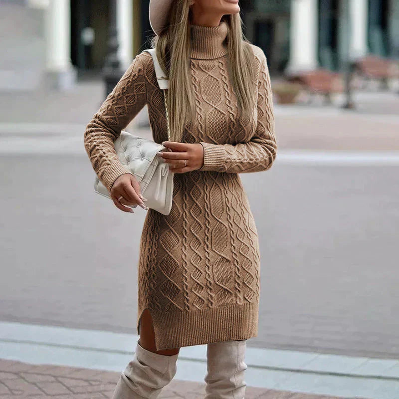 Elegante dames winterjurk, warm en comfortabel voor koude dagen. Perfecte keuze voor herfst en winter mode.