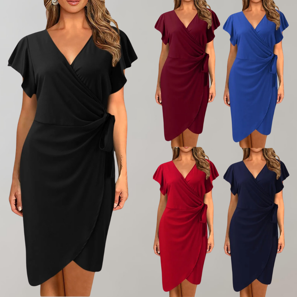 Stijlvolle dames zomerjurk met luchtige stof en flatterende snit, een must-have voor vrouwenkleding.