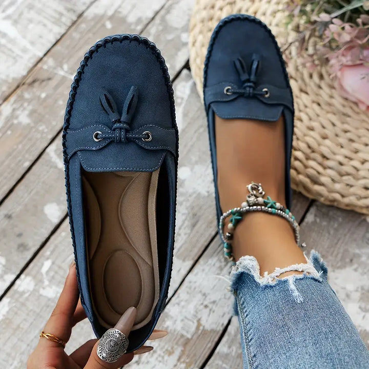 "Elegante damesmocassins met tassels in klassiek ontwerp, comfortabel voetbed voor dagelijks gebruik."