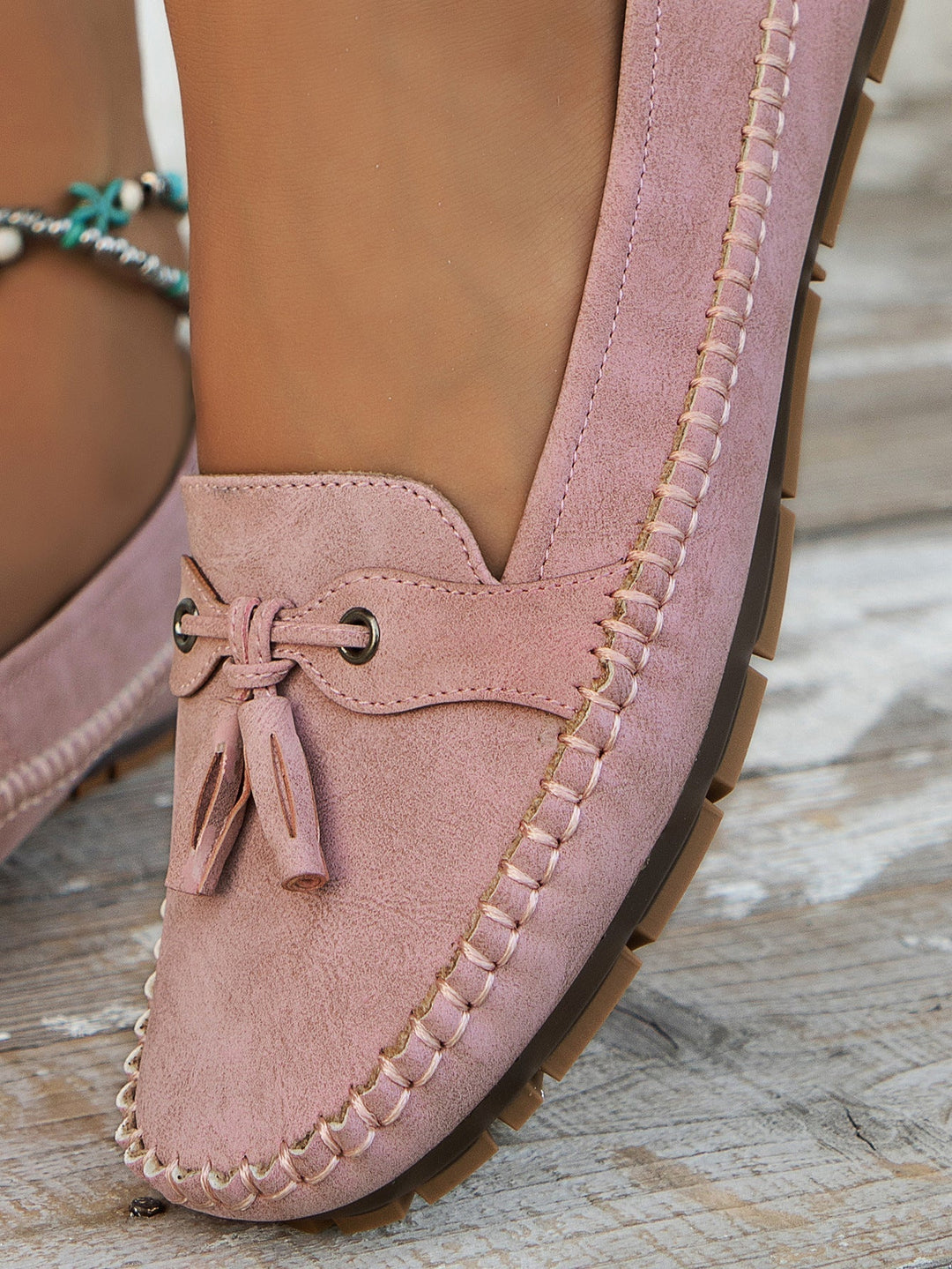 "Elegante damesmocassins met tassels in klassiek ontwerp, comfortabel voetbed voor dagelijks gebruik."