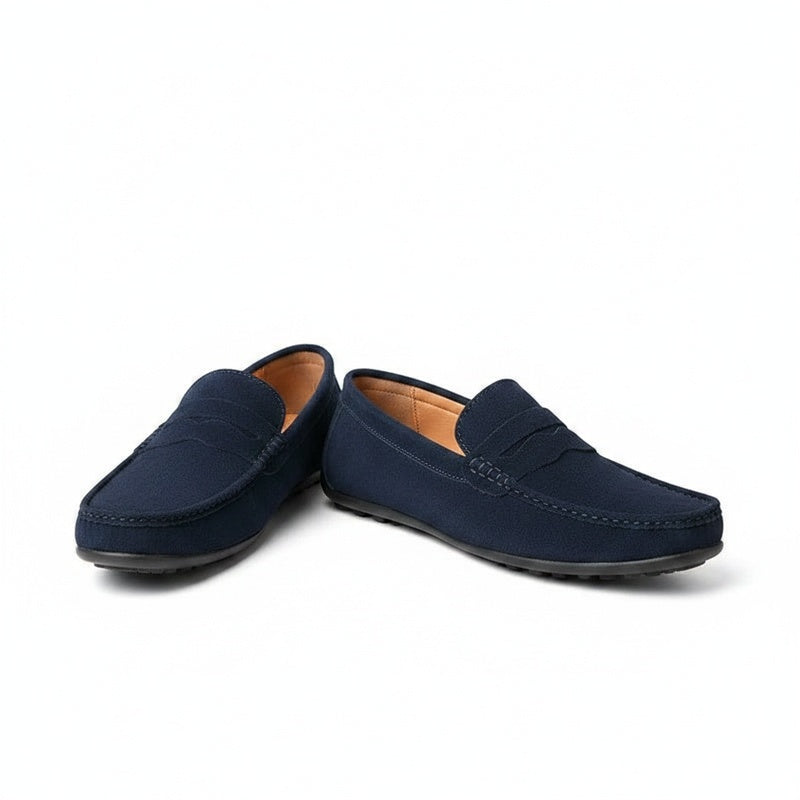 Elegante heren penny loafers, instapmodel met klassieke mocassin neus en antislipzool, ideaal voor smart casual.