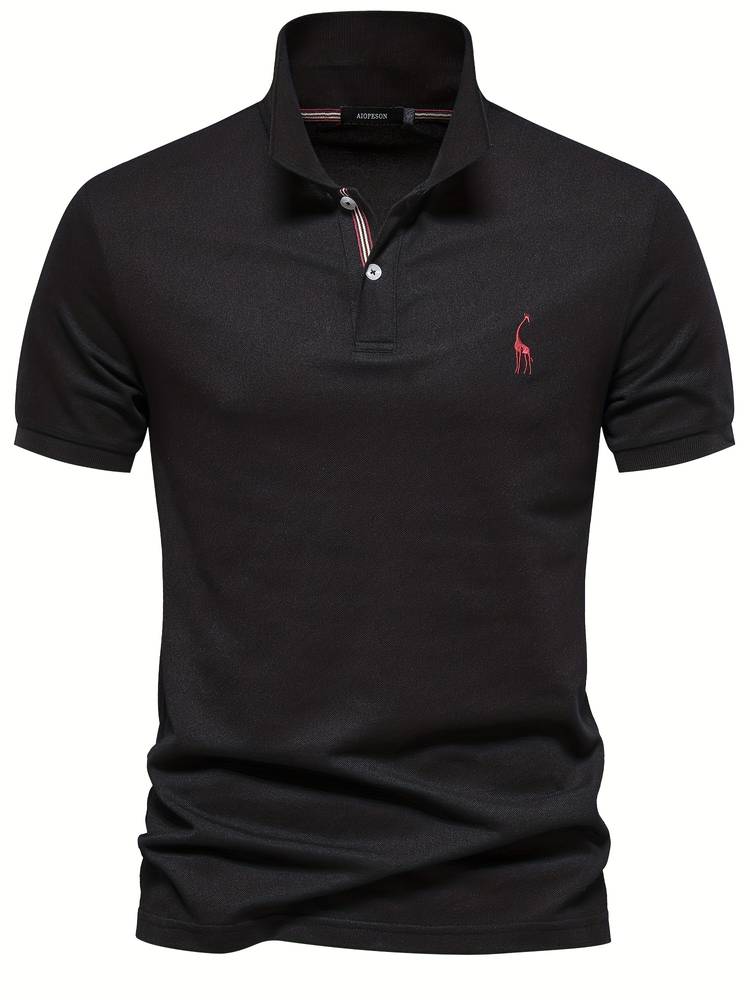 "Elegante heren polo in beige, blauw en bordeaux rood met hoogwaardige afwerking, perfecte balans tussen stijl en comfort."